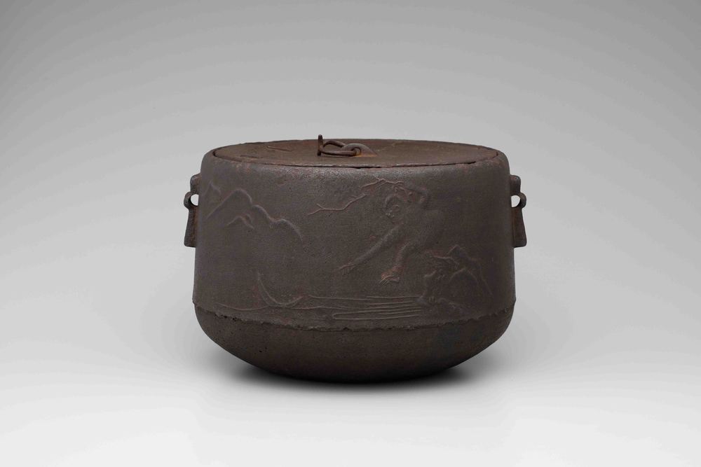 猿猴捉月図野溝釜 金工 名品ギャラリー サントリー美術館