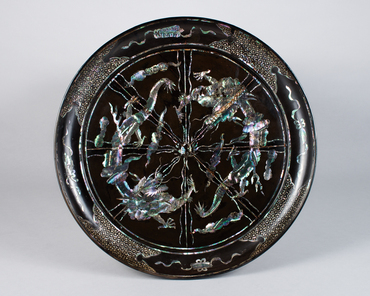 若狭塗 漆器 黒漆 うるし 螺鈿 大黒 恵比寿 約48.5cm 若狭塗 漆器 黒