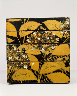 紫陽花螺鈿蒔絵重箱 コレクションデータベース サントリー美術館