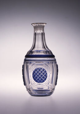 薩摩切子 藍色被瓶 コレクションデータベース サントリー美術館