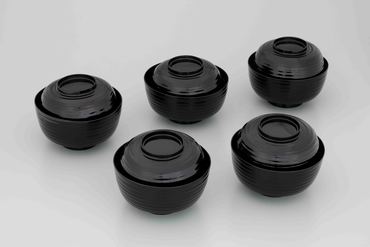 【爆買い，お得】 奈良県　吉野絵椀　２客　吉野 漆器　吉野塗　木製漆塗　芙蓉の花　菓子椀　雑煮椀　産地廃絶　口径約13cm 昭和レトロ