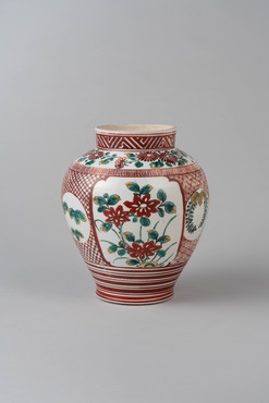色絵花卉文壺 コレクションデータベース サントリー美術館
