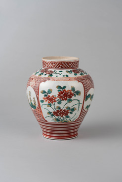 色絵花卉文壺 コレクションデータベース サントリー美術館
