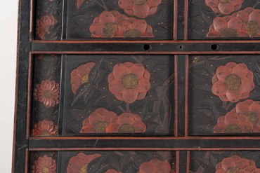 根尾川石 稀少 椿 小林宗閑箱書き 鑑賞石 水石 木製台座 文化財級 根尾