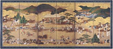 賀茂競馬図屛風 コレクションデータベース サントリー美術館