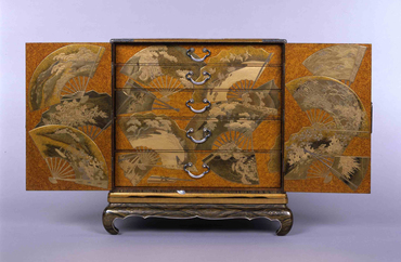 扇面散蒔絵箪笥 コレクションデータベース サントリー美術館