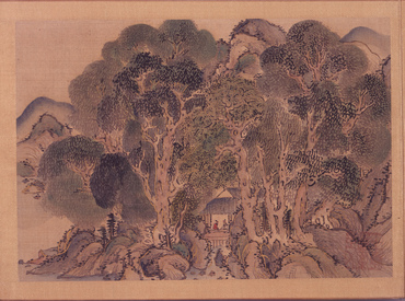 緑の田代池　横山和男　真作　風景画　油絵 緑の田代池横山和男真作風景画油絵