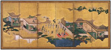 婦女遊楽図屛風 コレクションデータベース サントリー美術館