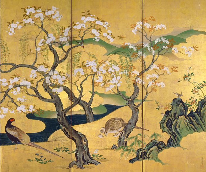 《春夏花鳥図屛風》―理想の庭を作りたい―