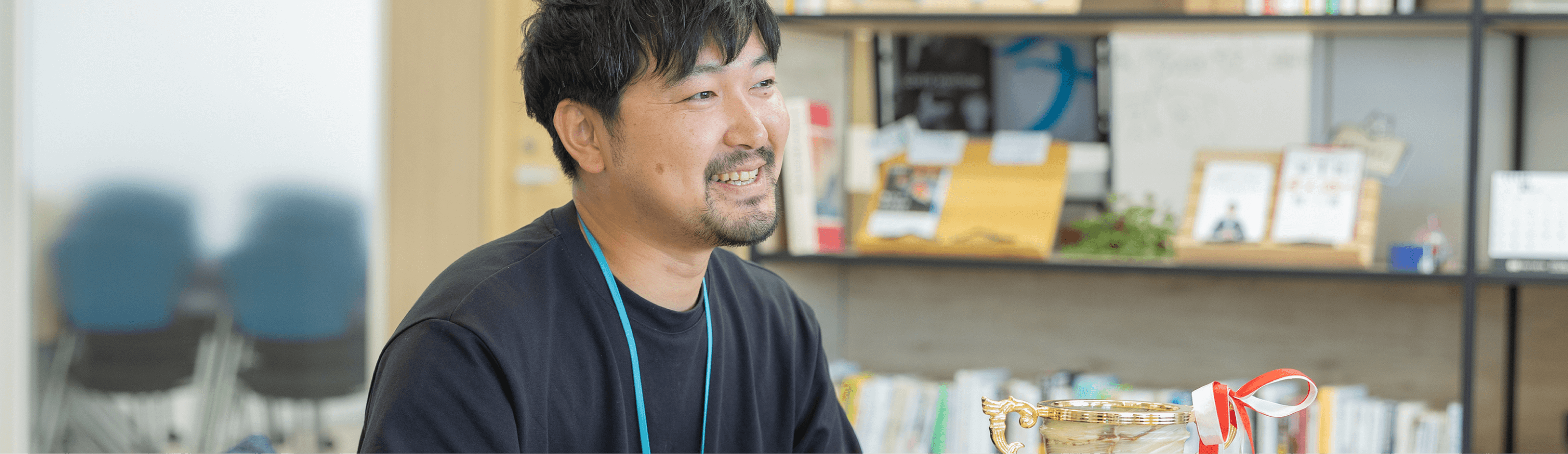 インタビューの様子