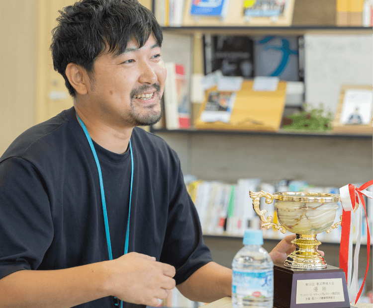 インタビューの様子