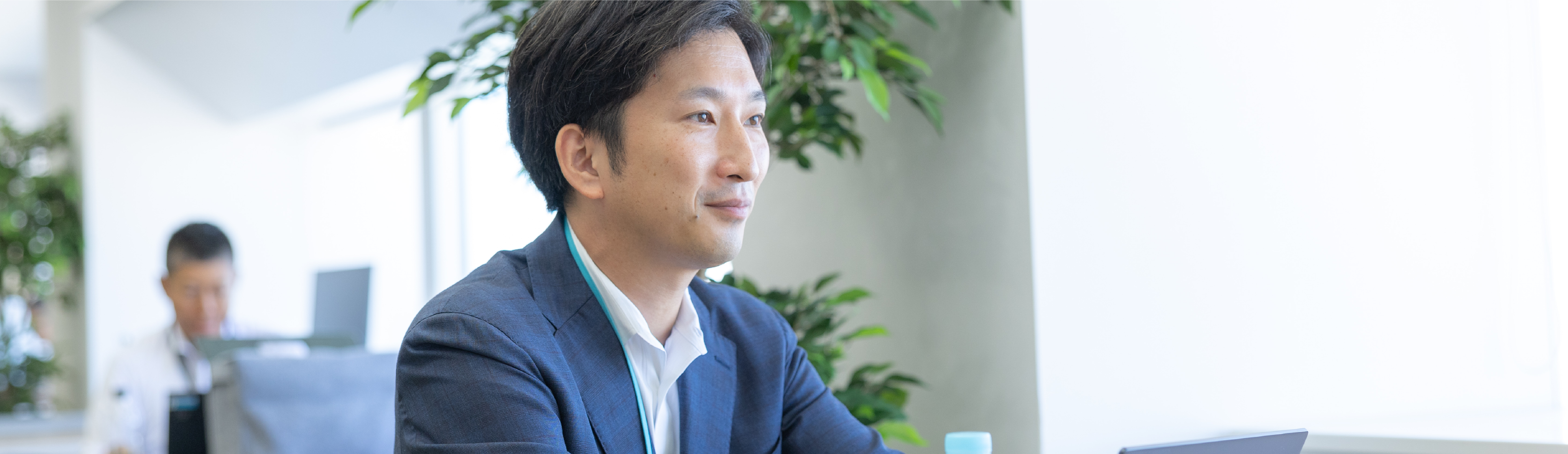 インタビューの様子