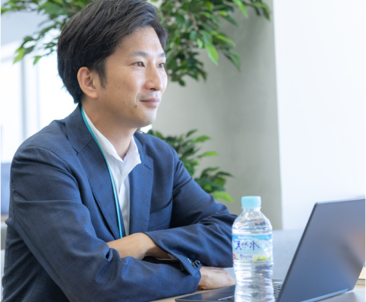 インタビューの様子