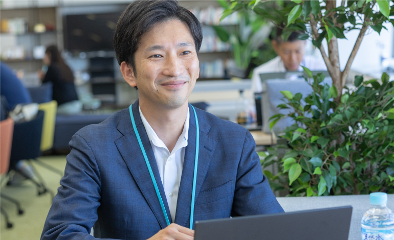 インタビューの様子