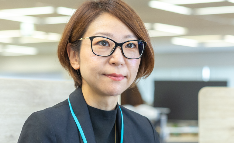 インタビューの様子