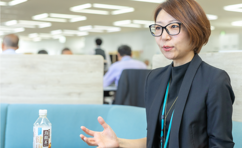 インタビューの様子