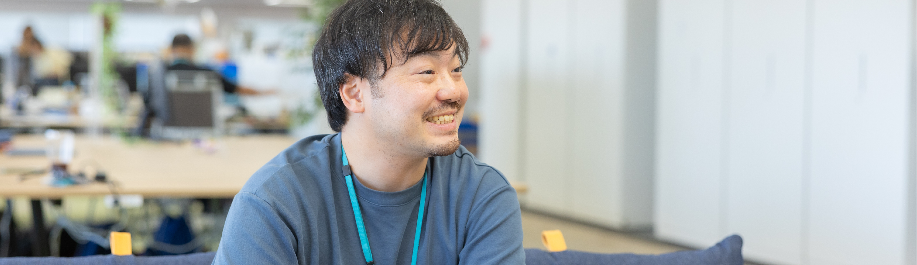 インタビューの様子