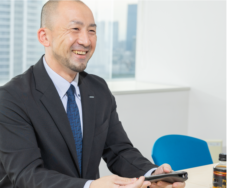 インタビューの様子