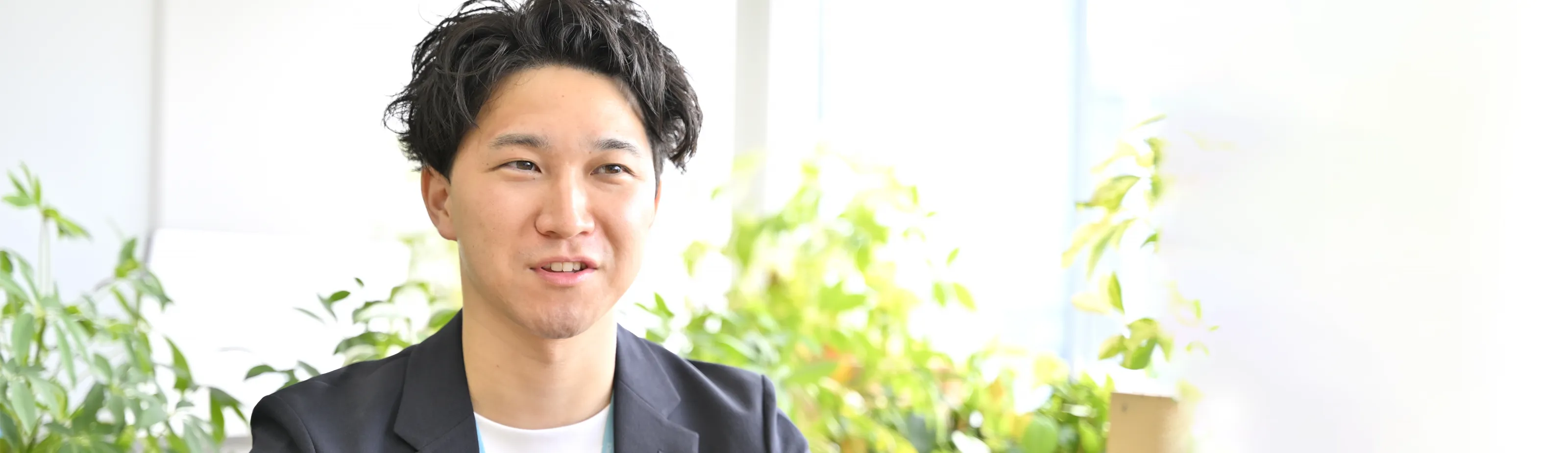 インタビューの様子