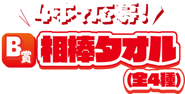 4本で応募！B賞 サントリー×ポケモン30周年キャンペーン！！オリジナル相棒タオル（全4種）