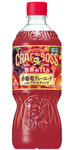 クラフトボス 世界のTEA 赤葡萄ティーエード 600mlペット