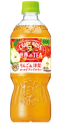 クラフトボス 世界のTEA りんご＆洋梨 ゴールドアップルティー 600mlペット