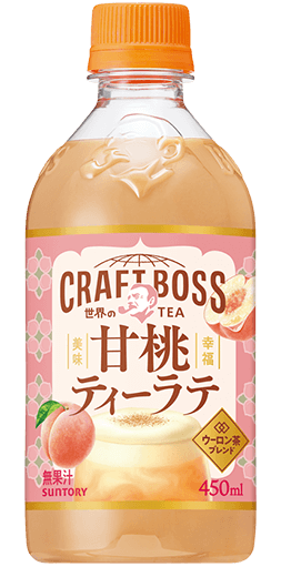 クラフトボス 世界のTEA 甘桃ティーラテ ホット 450mlペット