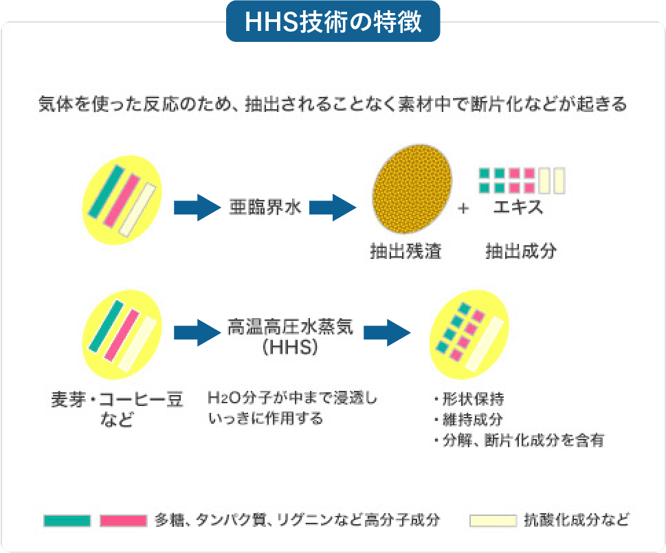 HHS技術の特徴の図