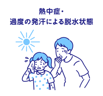 熱中症・過度の発汗による脱水状態