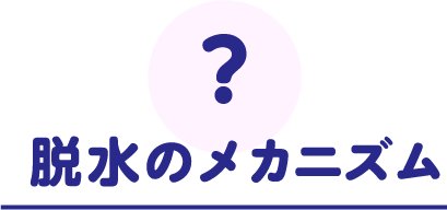 脱水のメカニズム