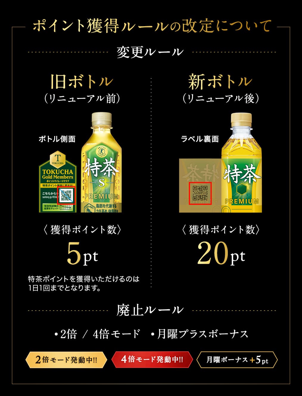ポイント獲得ルールの改定について