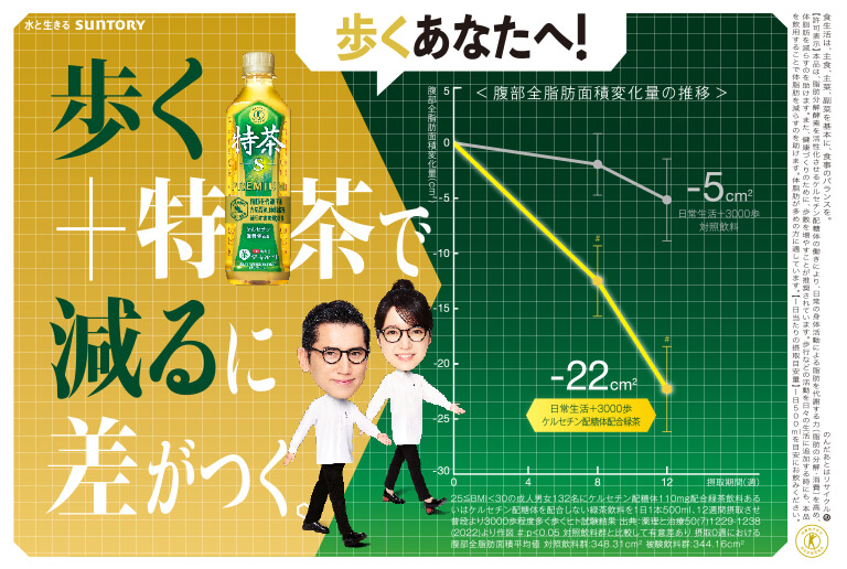 体脂肪を減らすのを助ける - 特茶TOKUCHA サントリー