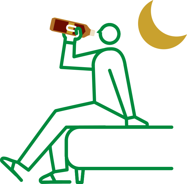 コツ#19　特茶カフェインゼロは、夜にもおすすめ。