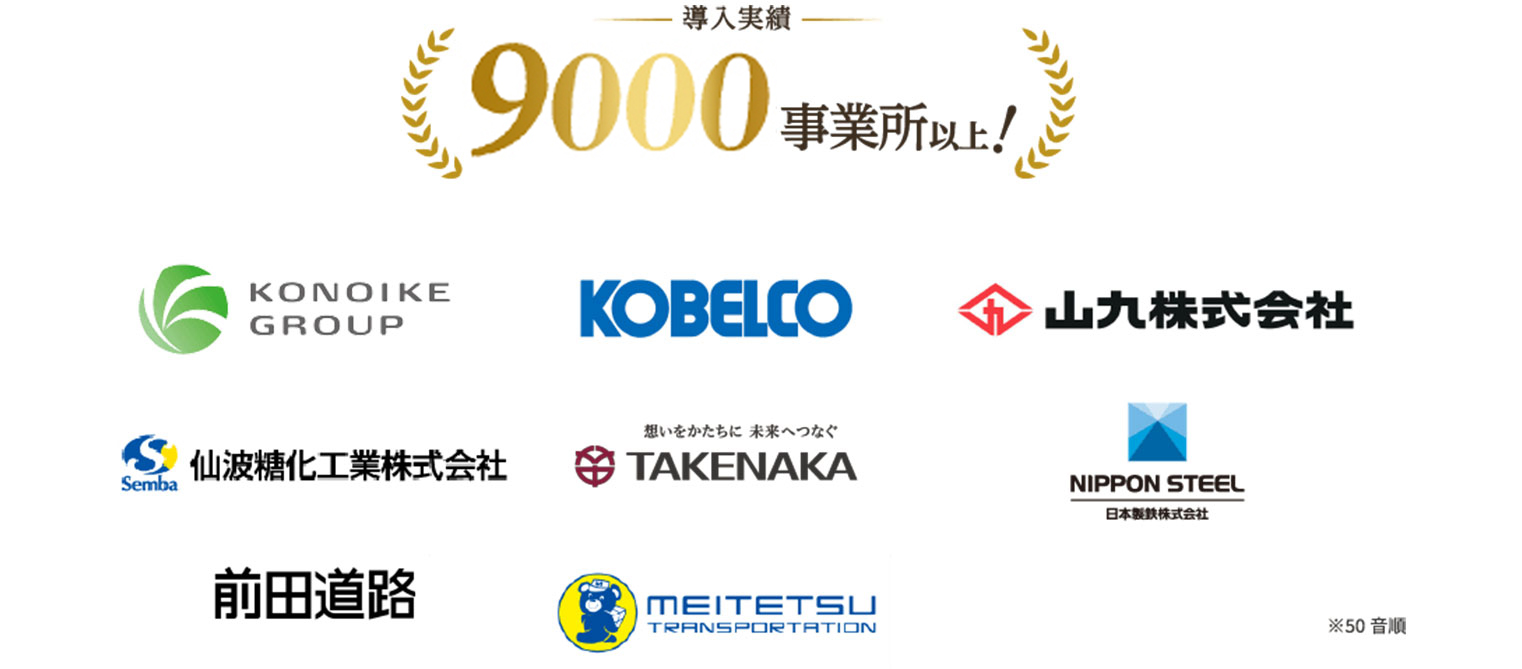導入実績6800事業所以上！