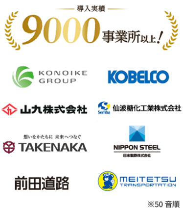 導入実績6800事業所以上！