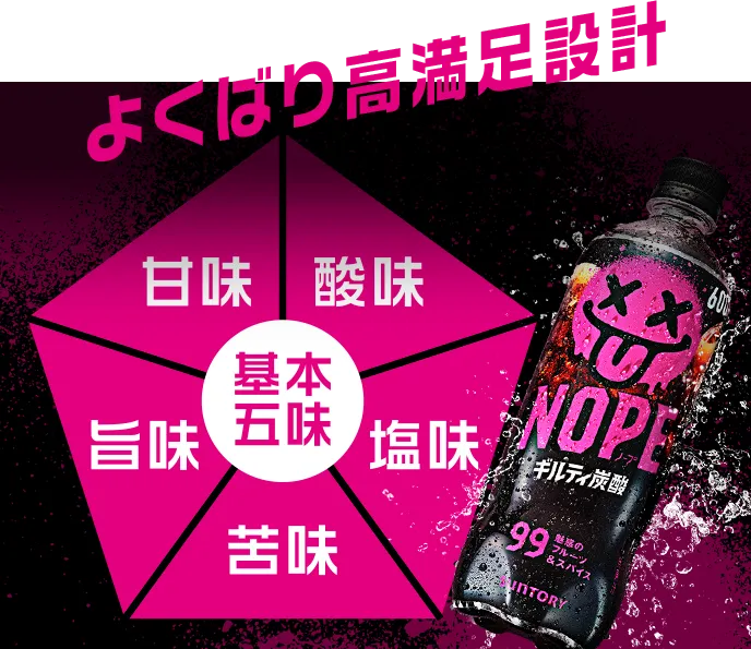 よくばり高満足設計 基本五味 甘味 酸味 塩味 苦味 旨味