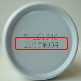 キャップへの印字例