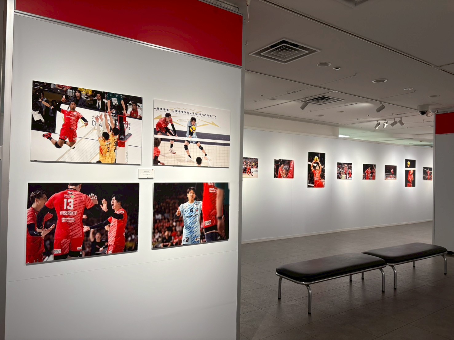 「サントリーサンバーズ大阪展」会場内の様子