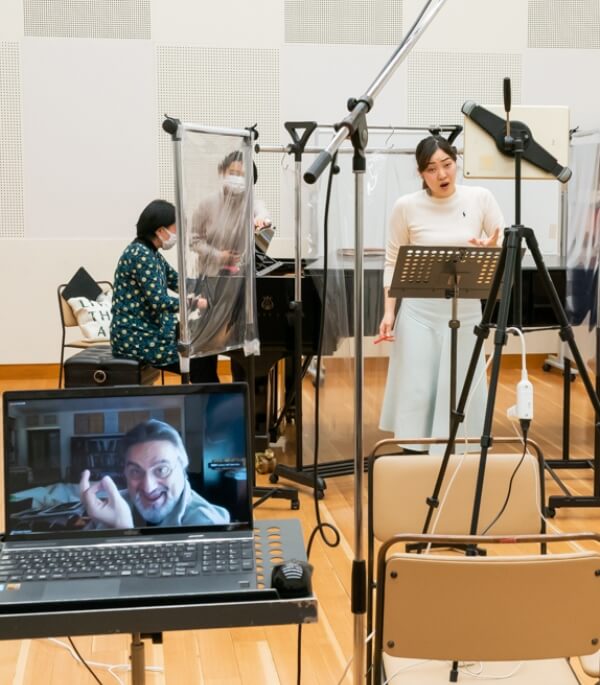 ジュゼッペ・サッバティーニによるオンライン・レッスンの風景