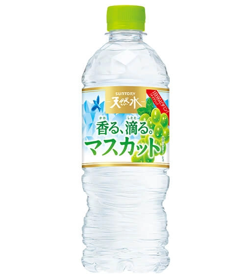 商品写真：サントリー天然水 香る、滴る。マスカット 冷凍兼用