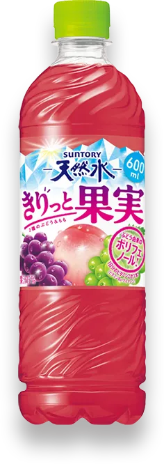 商品写真：サントリー天然水 きりっと果実 2種のぶどう＆もも