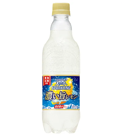 商品写真：サントリー天然水 スパークリング 濃い旨レモン 500ミリリットル