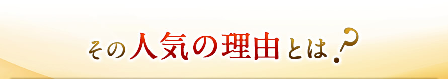 その人気の理由とは？
