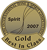2007年 IWSC 金賞「ベスト・イン・クラス」