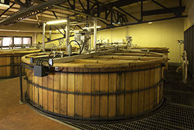 木桶とステンレスタンクの発酵槽