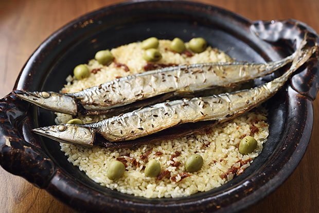 秋刀魚の洋風炊き込みご飯