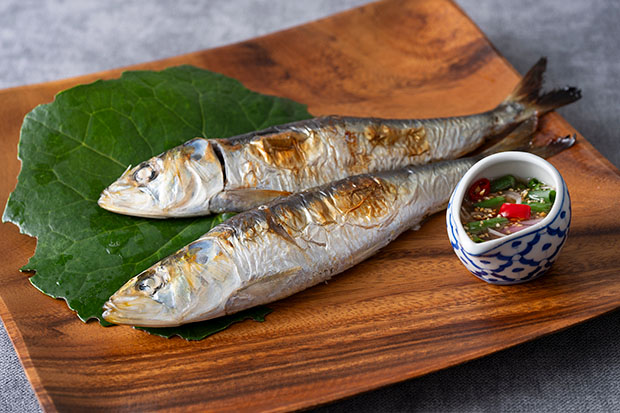 鰯ナンプラー焼き シーフード用タイソース添え