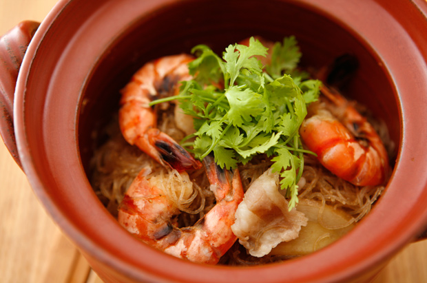 クンオップウンセン(海老と春雨の蒸し物）