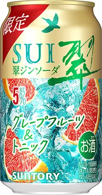 製品画像：翠ジンソーダ〈グレープフルーツ＆トニック〉 350ml