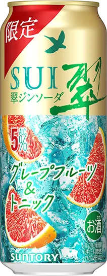 製品画像：翠ジンソーダ〈グレープフルーツ＆トニック〉 500ml